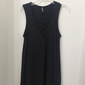 Crisscross Ribbed Dress